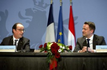 Francois Hollande et Xavier Bettel 