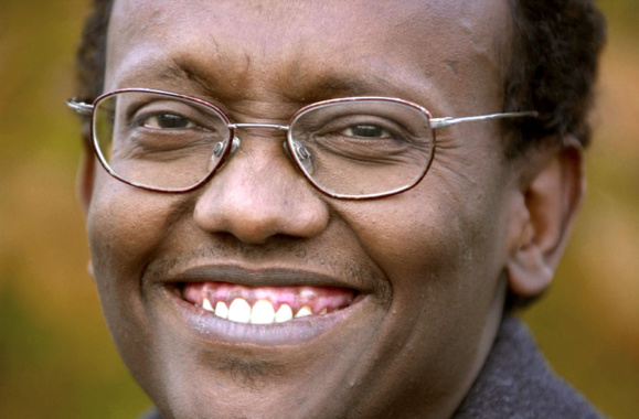 L'écrivain Abdourahman A. Waberi, le 9 novembre 2003 à Cheux (Calvados)