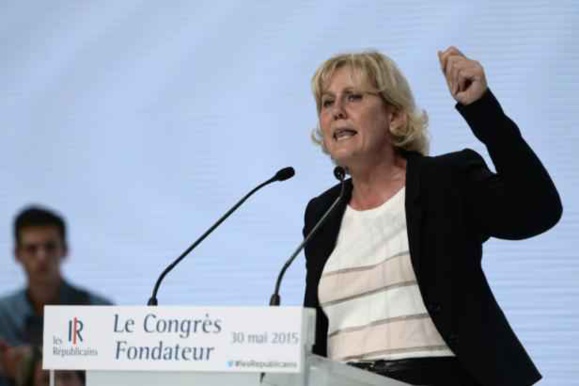 L'eurodéputée française Nadine Morano (Les Républicains) à Paris
