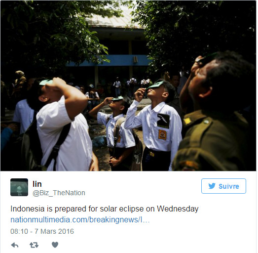 L'Indonésie prête pour une éclipse de soleil avec des touristes du monde entier
