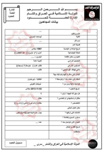 Le « fichier de l’Etat islamique » : 20 000 noms et beaucoup de questions Le « fichier de l’Etat islamique » : 20 000 noms et beaucoup de questions