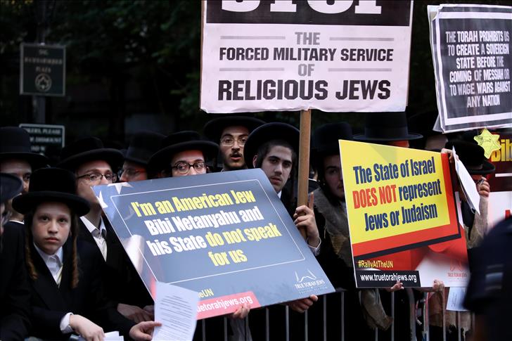 New York : Des milliers de Juifs orthodoxes manifestent contre Israël devant le siège de l'ONU