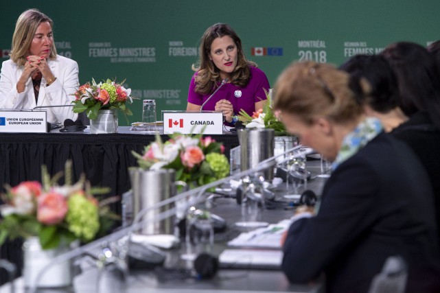 Des femmes ministres des Affaires étrangères en conclave à Montréal