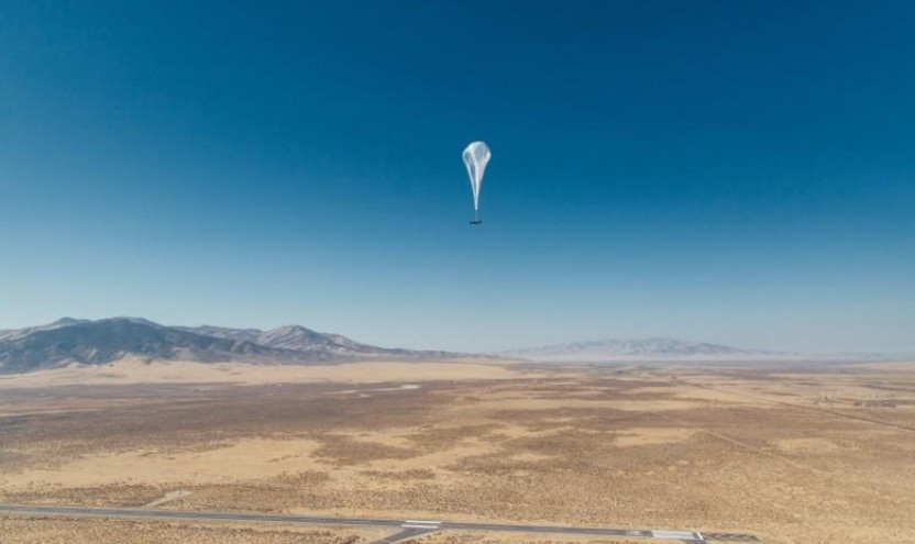 Le projet Loon d'accès internet par des ballons flottants
