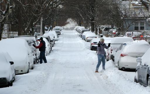 Neige et vague de froid sur le nord-est des Etats-Unis et l'est du Canada