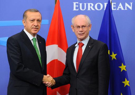 Herman Van Rompuy et Recep Tayyip Erdogan