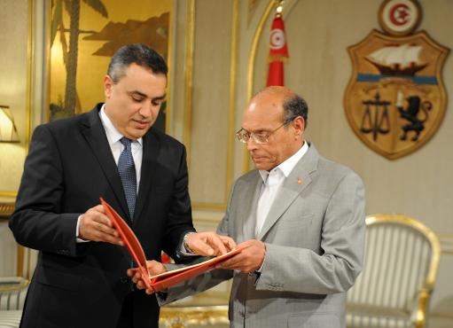 Moncef Marzouki et Mehdi Jomaâ