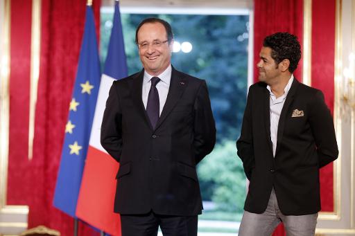 jamel Debbouze et François Hollande
