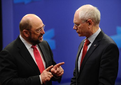 Herman Van Rompuy et Martin Schulz