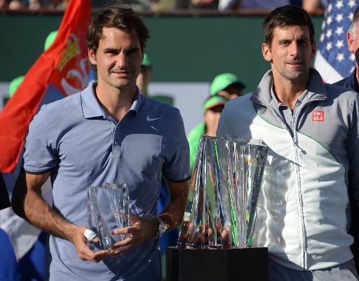 Novak Djokovic et Roger Federer