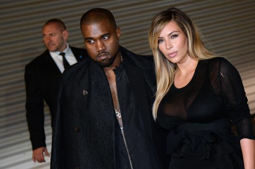Kanye West et sa compagne Kim Kardashian