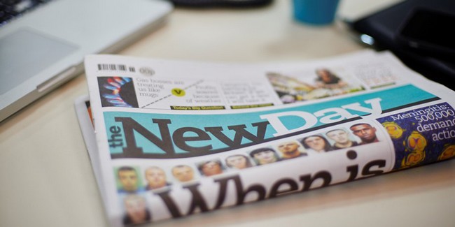 GB: le quotidien The New Day, lancé fin février, s'arrêtera vendredi