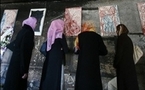 Gaza artist exhibits on war-scorched walls