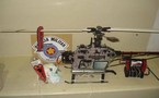Un hélicoptère miniature pour "livrer" des téléphones en prison