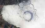 De curieux cercles de glace qui intriguent les scientifiques, découvrez les images