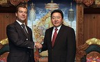 Medvedev en Mongolie, où la Russie tente de retrouver une influence