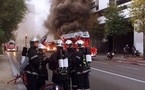 Spectaculaire incendie d'un immeuble HLM à Colmar, 60 personnes relogées