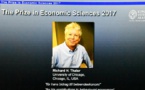 Le Prix Nobel de l’Economie 2017 décerné à l’américain Richard Thaler