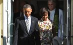 Rare apparition publique du président Obama à une messe dominicale