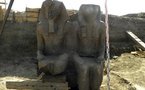 Egypte: une partie d'une statue du pharaon Amenhotep III découverte à Louxor