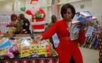 Michelle Obama aide à localiser le père Noël