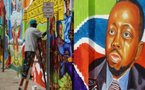Une fresque murale à Miami en mémoire des victimes du séisme en Haïti