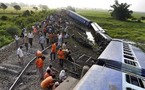 Inde: 53 morts dans le déraillement d'un train en Inde