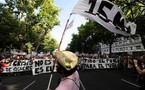 A pied à travers l'Espagne, la marche des "indignés" jusqu'à Madrid