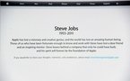 Les sites internet d'Apple et de Google rendent hommage à Steve Jobs