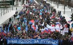 Russie: 130.000 manifestants pro-Poutine à Moscou