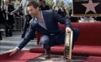 L'acteur australien Hugh Jackman reçoit son étoile sur le "Walk of Fame"