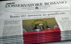 L'Osservatore Romano, journal du pape, à la fois moderne et dans la ligne