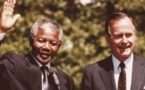 Bush père pleure la mort de Mandela... une gaffe de son porte-parole