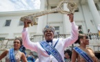 Le roi Momo, patron du Carnaval de Rio, "décrète la joie"