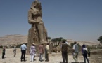 Deux colosses d'Amenhotep III dévoilés en Egypte