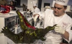 Crocodile en sucre et Peter Pan en chocolat à la Coupe du monde de pâtisserie